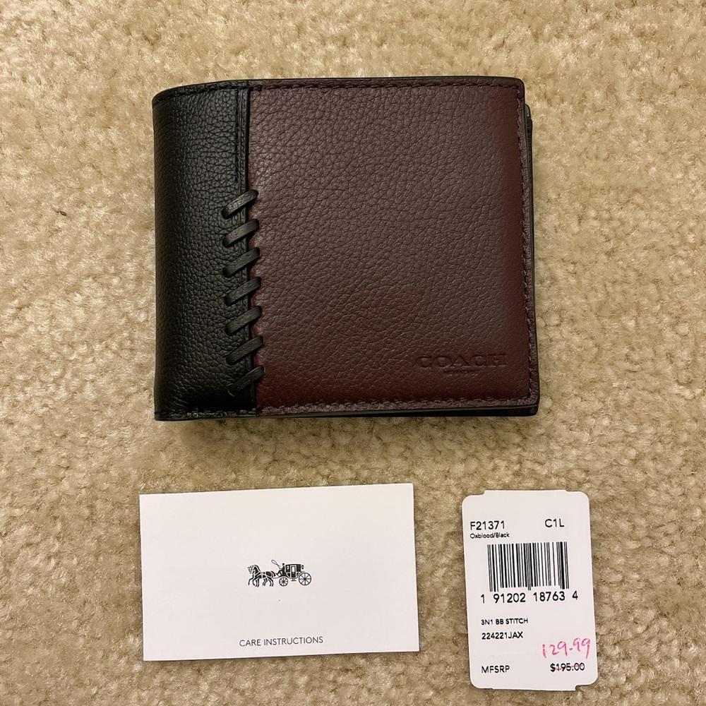 Coach F21371 Mens’s Leather Wallet - Picture 7 of 7